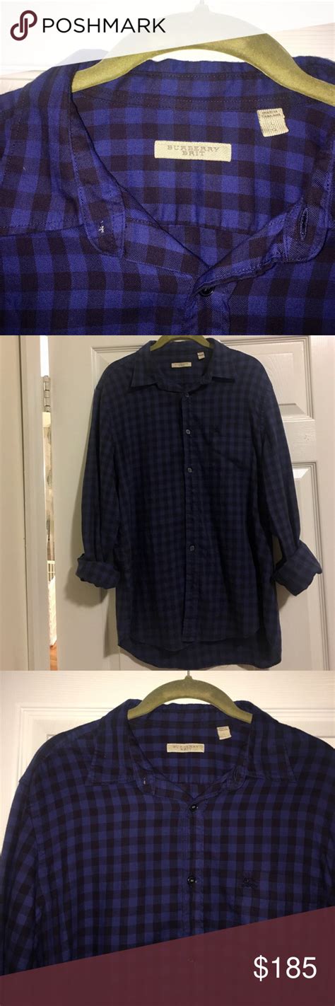 burberry button up navy|burberry button up shirt women's.